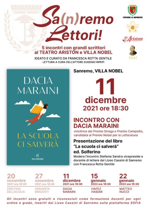 Dacia Maraini a “Sa(n)remo lettori”