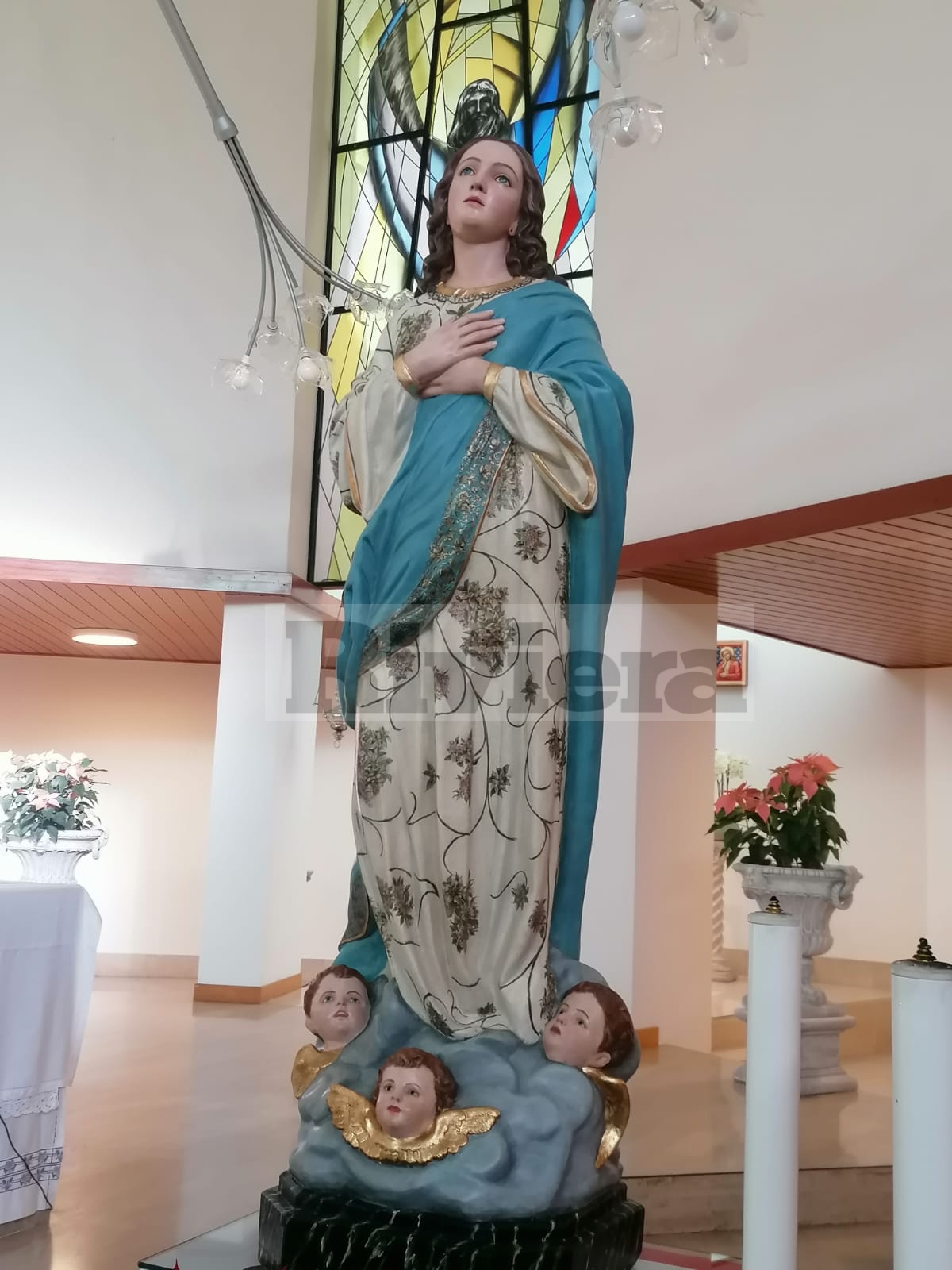 statua madon na immacolata chiesa san giovanni cristo risorto ospedaletti
