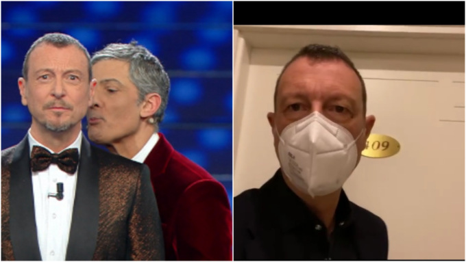 Fiorello arriva a Sanremo dopo la gag della camera d’albergo