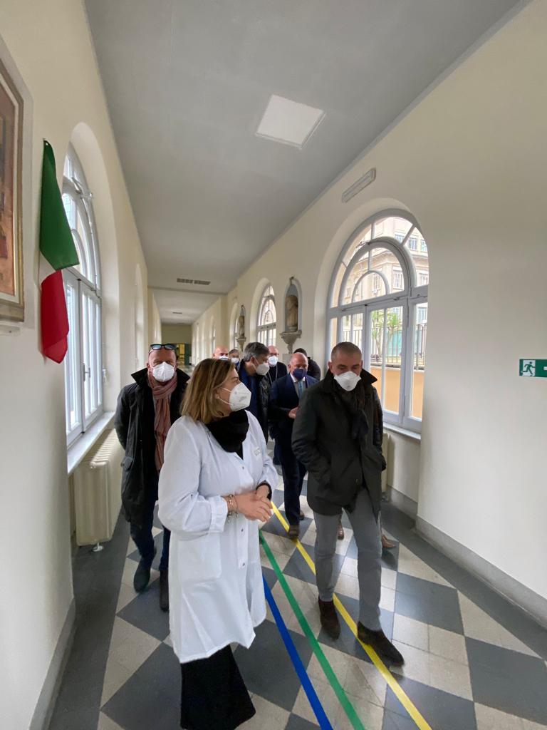 Visita sottosegretario Andrea Costa Salute ospedale Sanremo Asl 1 4 gennaio 2022_02