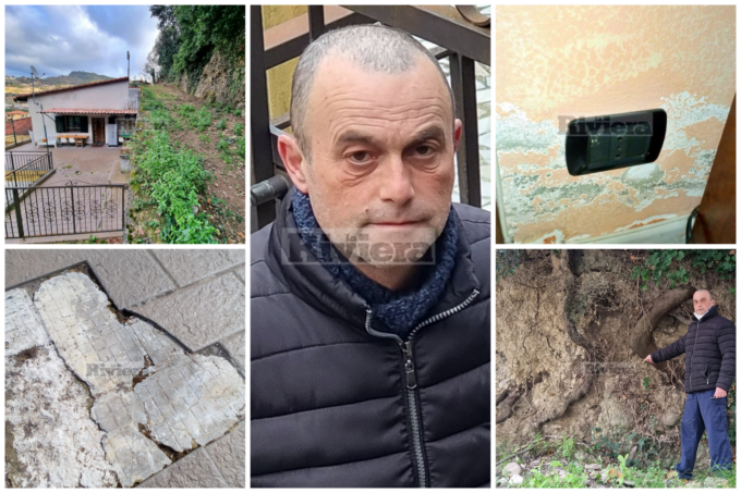 “La montagna rischia di franarmi sulla casa”, il grido di allarme di Franco Marino