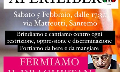 In via Matteotti a Sanremo, domani: un "Aperilibero" contro il Green pass