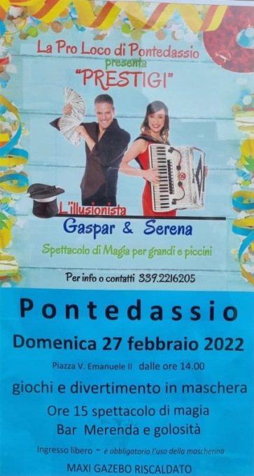 Maschere e allegria per il Carnevale a Pontedassio