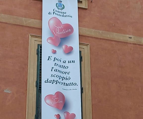 Pontedassio celebra San Valentino con le parole di Fabrizio De Andrè
