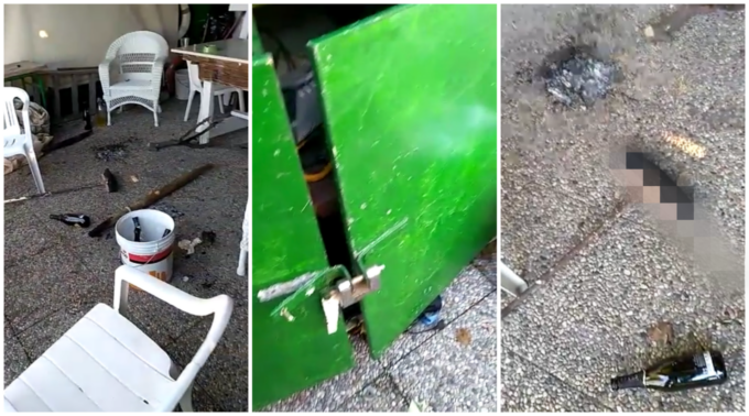 Il circolo nautico di Ventimiglia trasformato in bivacco