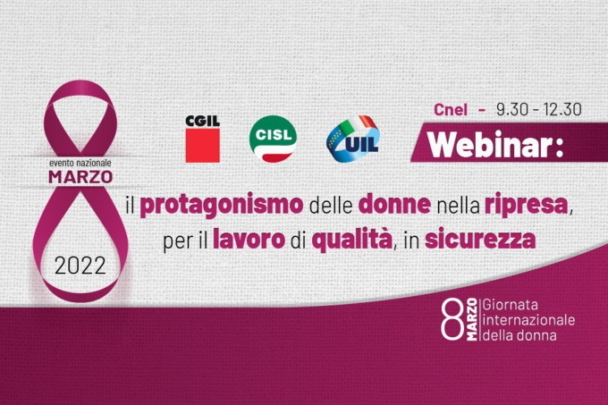 La Camera del Lavoro di Imperia partecipa a un webinar sulla Festa della Donna