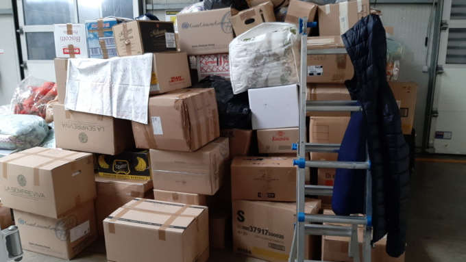 Amici di Caramagna in missione a Genova per consegnare aiuti umanitari