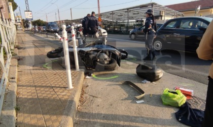 Auto travolge scooter a Sanremo ferito un 60enne in corso Mazzini