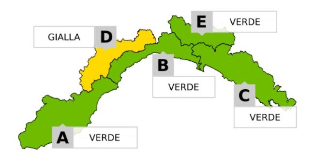 Allerta meteo per neve nell’entroterra