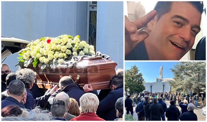 Una folla di persone per l’ultimo saluto a Carmelo Perri