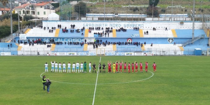 Un goal di Nossa firma la vittoria della Sanremese al Comunale