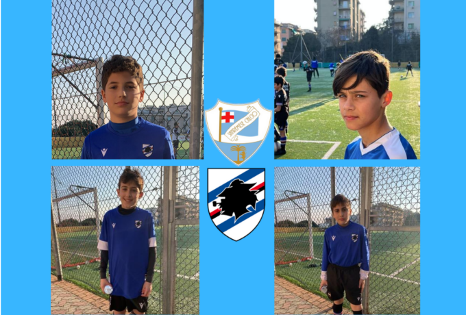 Settore giovanile, 4 giocatori della sanremese si sono allenati con la Sampdoria