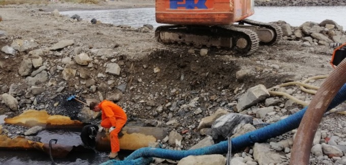 Terminati i lavori sul tubo di scarico del depuratore di Imperia