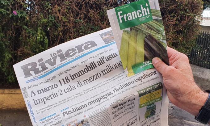 C’è tempo fino a domani per acquistare La Riviera con in regalo il tris di zucchine