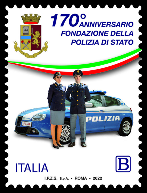 Poste italiane dedica francobollo alla Polizia di Stato