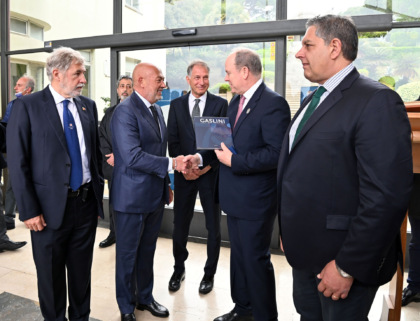 Alberto di Monaco in visita al Gaslini