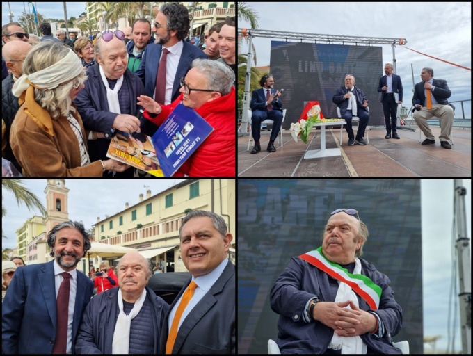 L’attore Lino Banfi cittadino onorario di Taggia