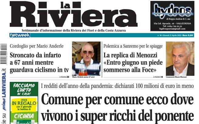 Comune per comune ecco dove vivono gli 840 super ricchi del ponente
