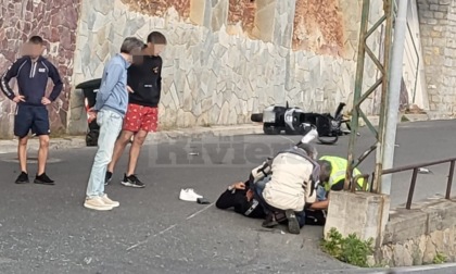 Due feriti gravi a Ospedaletti nello scontro tra uno scooter e una mini car
