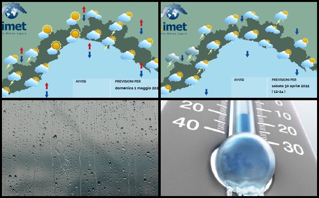 Pioggia e abbassamento delle temperature per il fine settimana