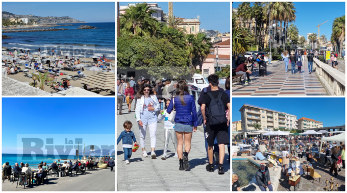 Pasqua da tutto esaurito in Riviera: ciclabile e spiagge piene di turisti a Sanremo