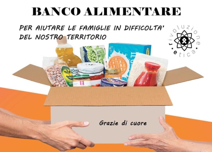A Imperia un banco alimentare di Rivoluzione Etica per aiutare chi è in difficoltà per la pandemia