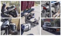 Rimosse a Ventimiglia già 80 carcasse di scooter abbandonati in centro e frazioni