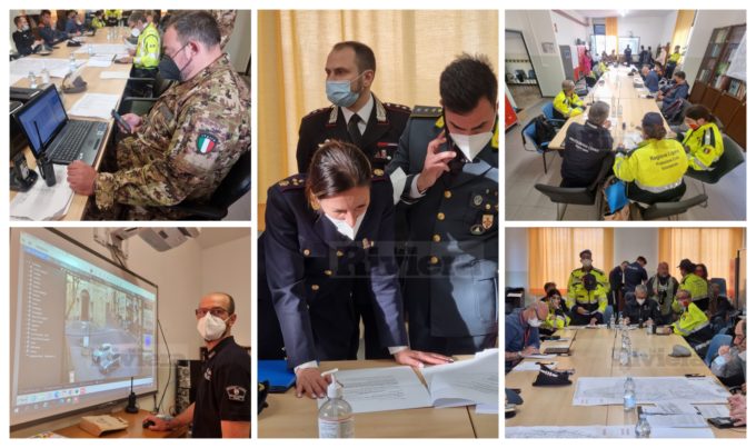 Bomba day Taggia: al posto di comando avanzato tutto pronto per il despolettamento