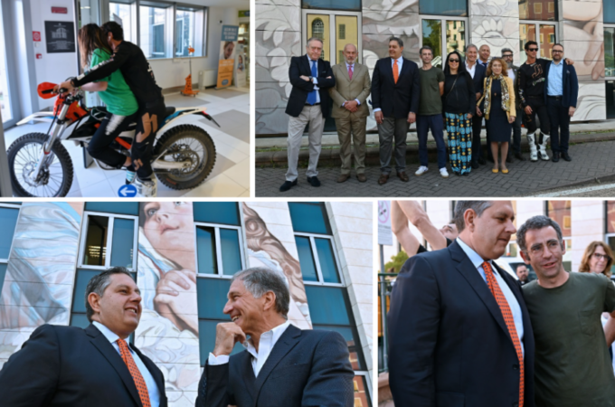 Inaugurato il primo murales del Gaslini Art Project
