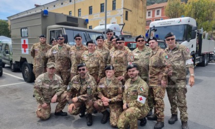 Disinnesco bomba Taggia: presenti anche 14 uomini del Corpo Militare della Croce Rossa