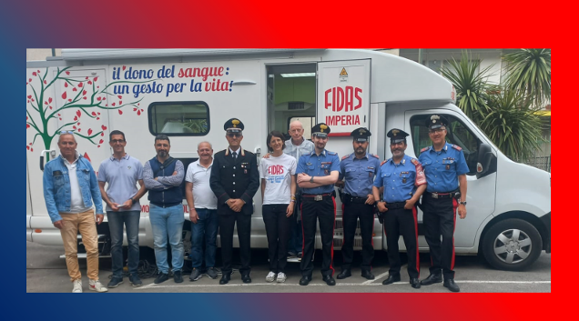 Fidas e Carabinieri di Sanremo “fratelli di sangue”