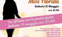 Rinviata  a sabato 21 maggio la prima edizione di Miss Florida