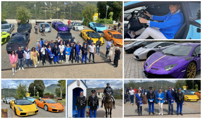 Le Lamborghini infiammano con i loro colori il Principato di Seborga