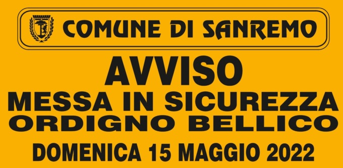 Bomba day le ordinanze per la zona rossa sanremese