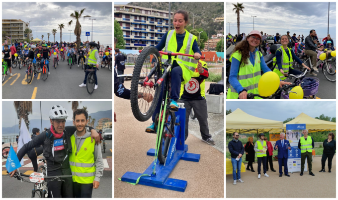 Oltre 150 famiglie all’edizione 2022 di Bimbimbici a Ventimiglia. Foto