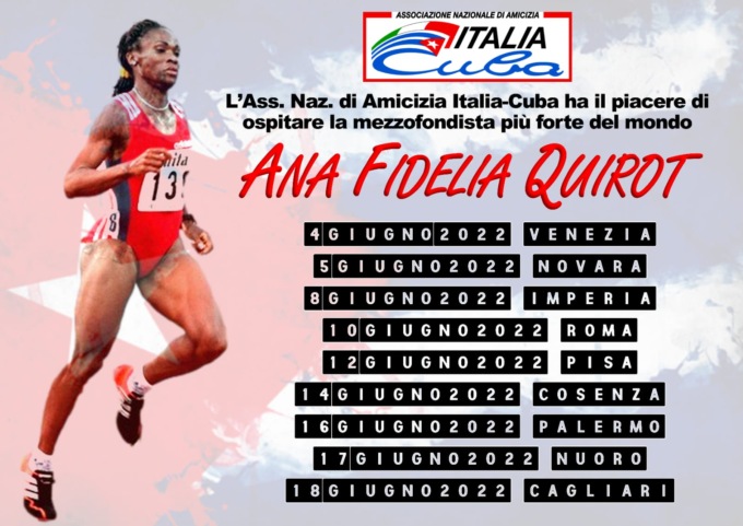 Domani a Imperia il meeting di atletica leggera con la campionessa Ana Fidelia Quirot