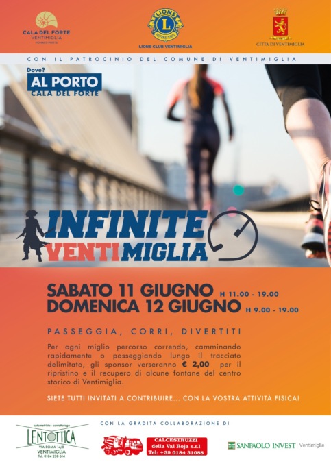 Tutto pronto per “InfiniteMiglia Ventimiglia”