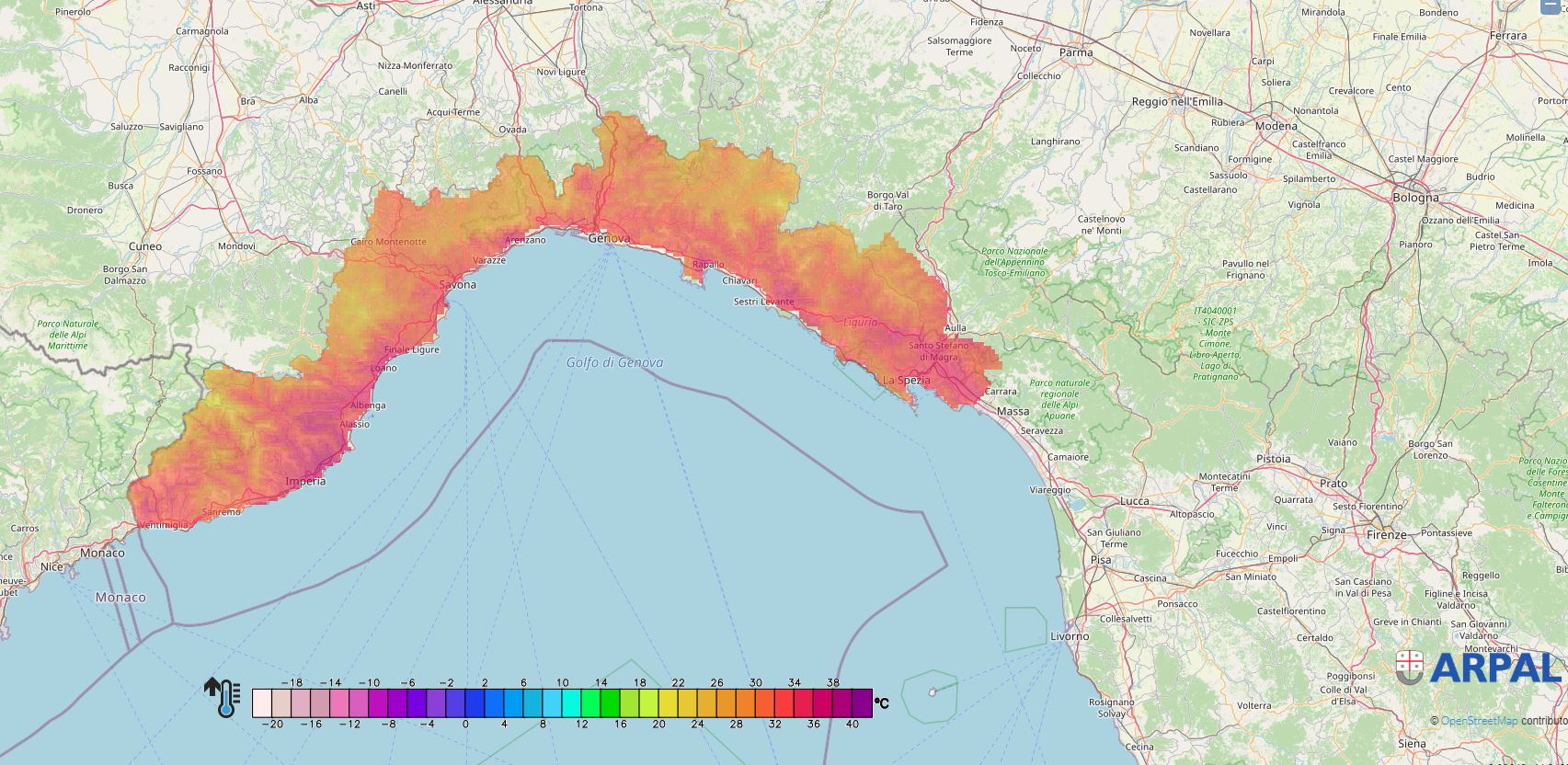 Allerta caldo Liguria luglio 2022