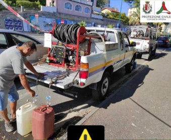 Protezione civile mobilitata per l’emergenza idrica