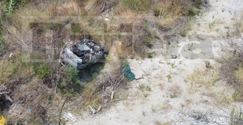 macchine auto drone fiume roya alluvione 2020_06