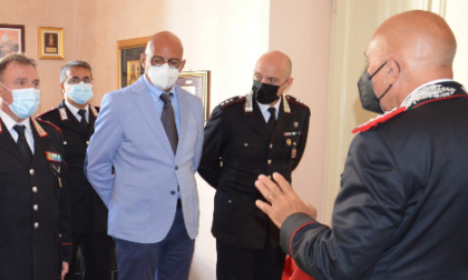 Il Generale Gino Micale, comandante interregionale, in visita al comando provinciale dei carabinieri di Imperia