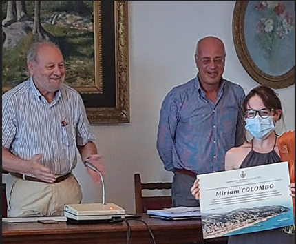 La città di Ospedaletti premia la giovane Miriam Colombo