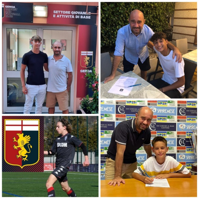 Poker di calciatori ponentini al Genoa