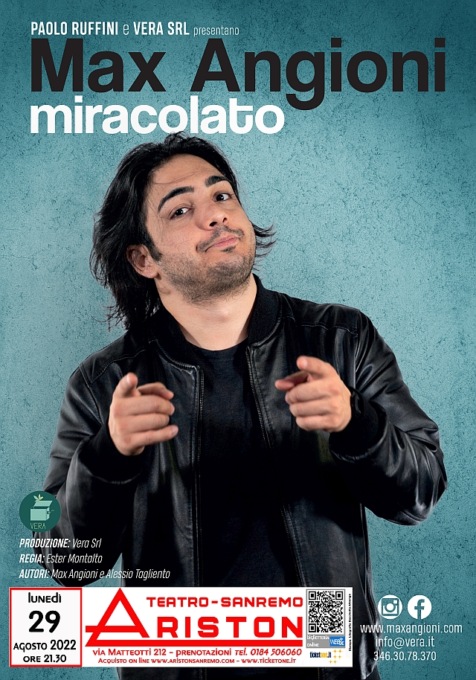 Max Angioni all’Ariston con “Miracolato”
