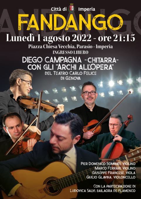 Questa sera il concerto del chitarrista Diego Campagna