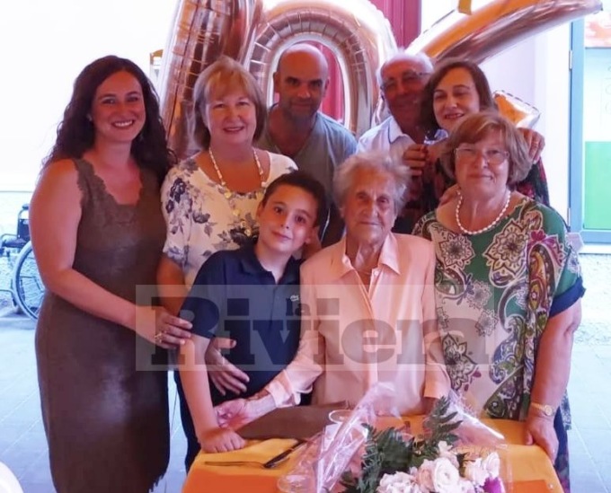 Ha compiuto 104 anni la villeggiante più anziana della provincia di Imperia