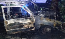 Bruciata una Fiat Uno a Bordighera in località Due Strade