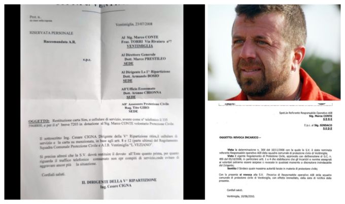Ventimiglia: bufera sul nuovo capo della protezione civile, gli venne revocato l’incarico