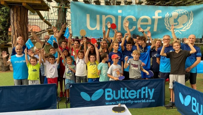 Da Sanremo a Genova “Ping pong for Unicef”