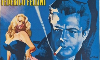 A Bordighera Alta la proiezione del film "La dolce vita" di Fellini